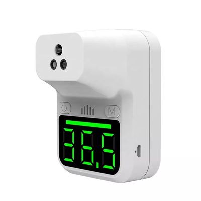 Nhiệt kế kỹ thuật số LED không tiếp xúc Nhiệt kế treo tường Trán hồng ngoại Hiển thị đọc tức thì