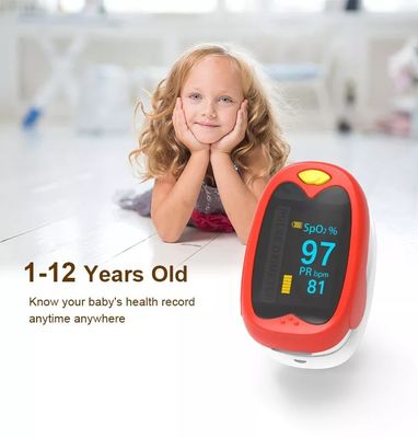 Máy đo oxy xung cho trẻ sơ sinh OLED trẻ em có thể sạc lại Máy đo oxy xung đầu ngón tay có thể sạc lại