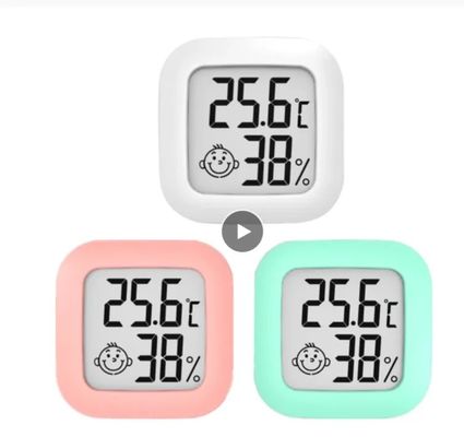 Mini Trong Nhà Màn Hình LCD Kỹ Thuật Số Phòng Nhiệt Kế Máy Đo Độ Ẩm Cảm Biến Máy Đo Độ Ẩm