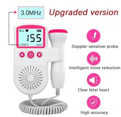 Máy theo dõi nhịp tim Doppler thai nhi di động Máy theo dõi Doppler bỏ túi dành cho bà bầu