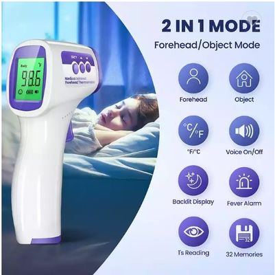 Trán hồng ngoại Nhiệt độ lâm sàng cho bé Nhiệt kế miệng Kỹ thuật số Không tiếp xúc