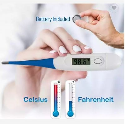 Màn hình LCD Kiểm tra nhanh 2 giây Nhiệt kế kỹ thuật số cho bé Nhiệt kế nhựa điện OEM