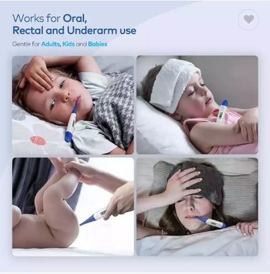Sốt Nách Trực tràng Trẻ sơ sinh Trẻ em Người lớn Nhiệt kế kỹ thuật số Nhiệt kế