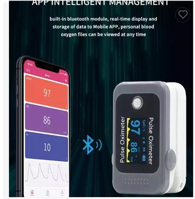 Máy đo oxy cho trẻ sơ sinh dành cho người lớn Có thể sạc lại Bluetooth Đầu ngón tay Máy đo oxy xung cầm tay