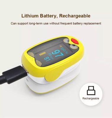 Máy đo oxy xung cho trẻ sơ sinh OLED trẻ em có thể sạc lại Máy đo oxy xung đầu ngón tay có thể sạc lại