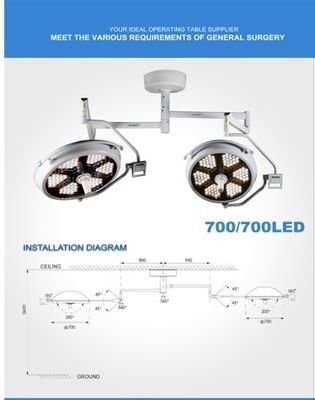 Đèn điều hành LED không bóng với đèn camera Phòng điều hành Đèn y tế
