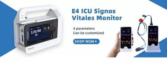 Màn hình NIBP Vitals di động E4 Màn hình bệnh nhân đa thông số cho đầu giường bệnh viện
