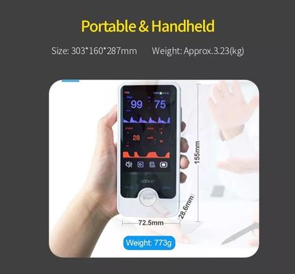 Màn hình NIBP Vitals di động E4 Màn hình bệnh nhân đa thông số cho đầu giường bệnh viện