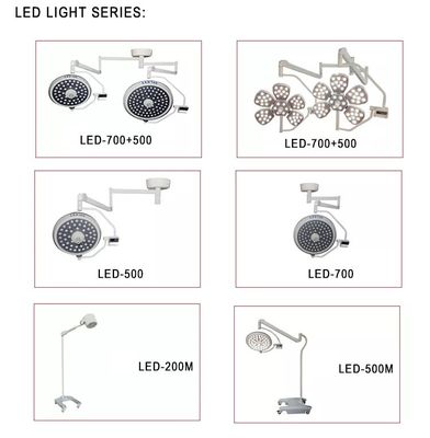 Đèn LED phẫu thuật Hình dạng hoa Đèn Led hoạt động Đèn điều hành không bóng đôi mái vòm