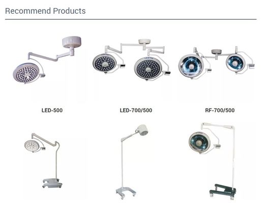 Đèn LED phẫu thuật Hình dạng hoa Đèn Led hoạt động Đèn điều hành không bóng đôi mái vòm