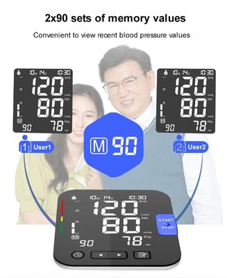 Máy kiểm tra Bp kỹ thuật số bằng giọng nói cánh tay tự động Máy đo huyết áp y tế Bp
