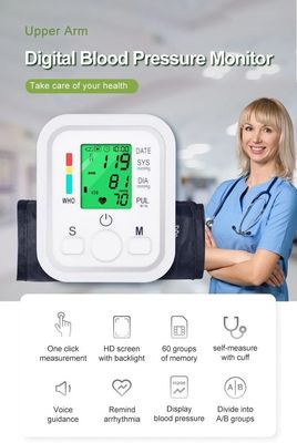 Máy đo huyết áp tự động kỹ thuật số BP Cánh tay trên điện tử