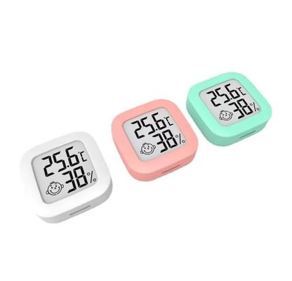 Mini Trong Nhà Màn Hình LCD Kỹ Thuật Số Phòng Nhiệt Kế Máy Đo Độ Ẩm Cảm Biến Máy Đo Độ Ẩm