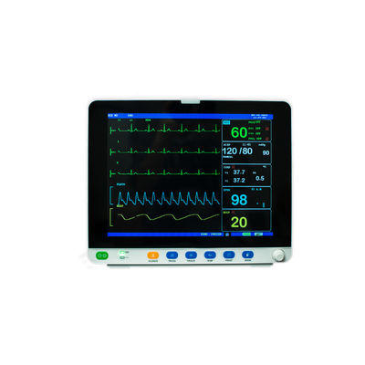Dấu hiệu quan trọng Theo dõi bệnh nhân ICU y tế đa thông số 15 inch Đầu giường Nibp SPO2 Ecg